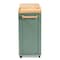 Baxton Studio Dorthy Dark Green and Natural Wood Kitchen Storage Cart 163-10440 - alternate 10